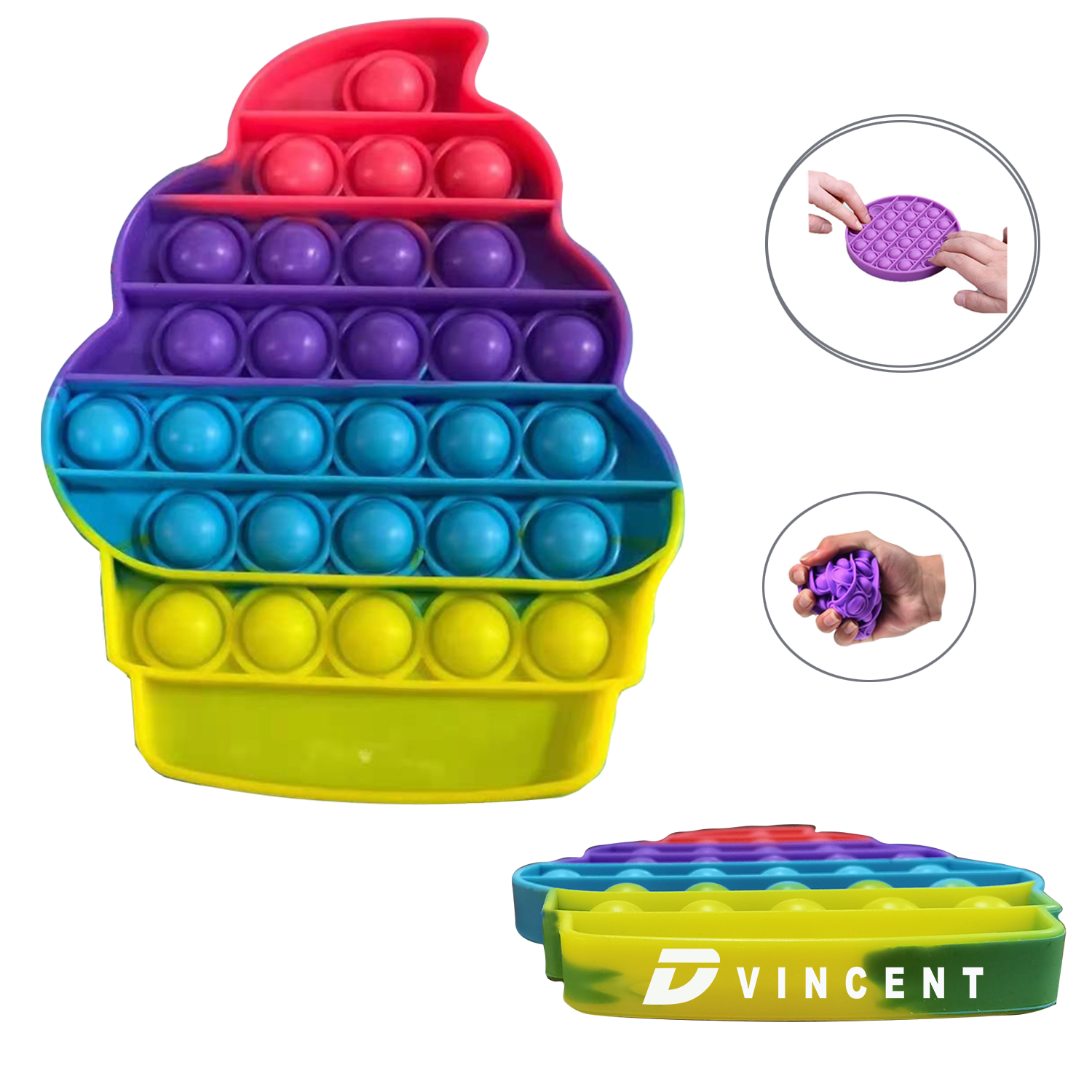 Ice Cream Bubble Sensory Fidget Toy 1
