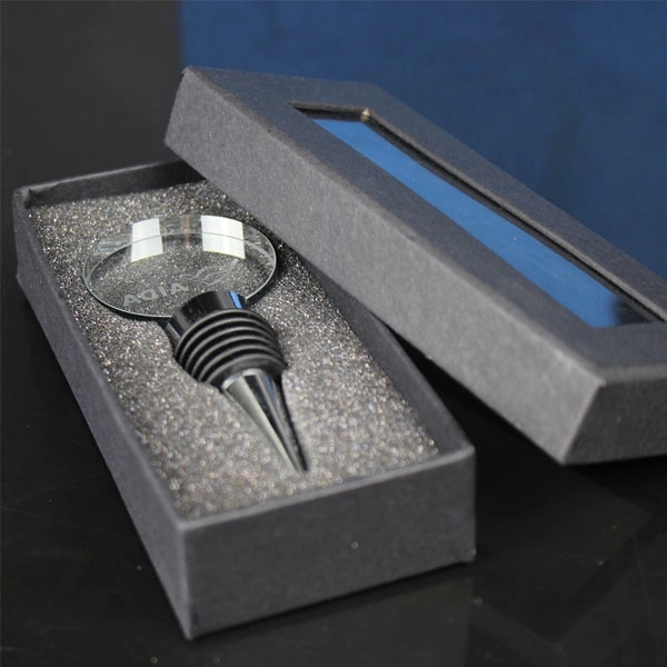 Round Crystal Wine Stoppers 6