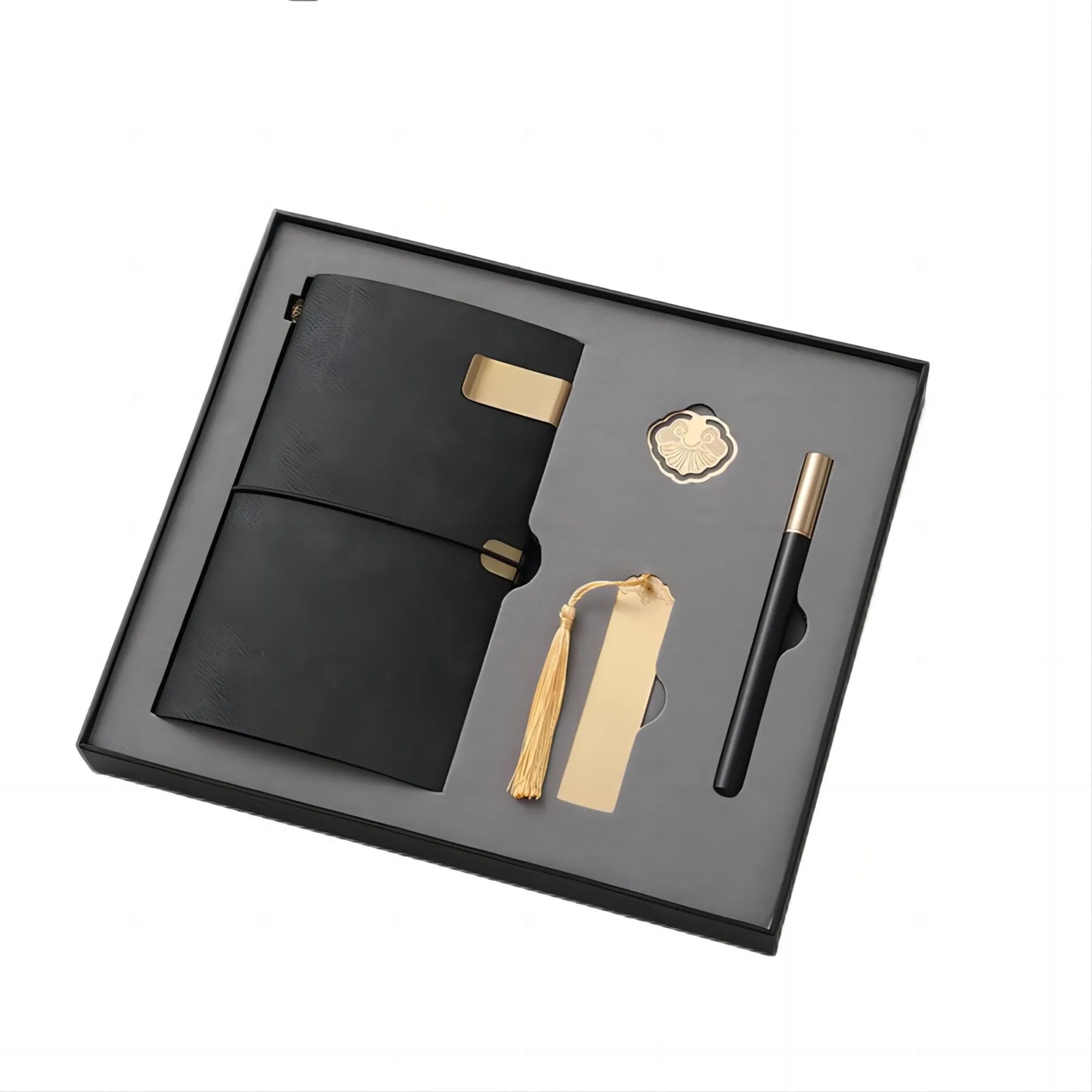 Business Notebook Brass Bookmar Book Buckle Set 10