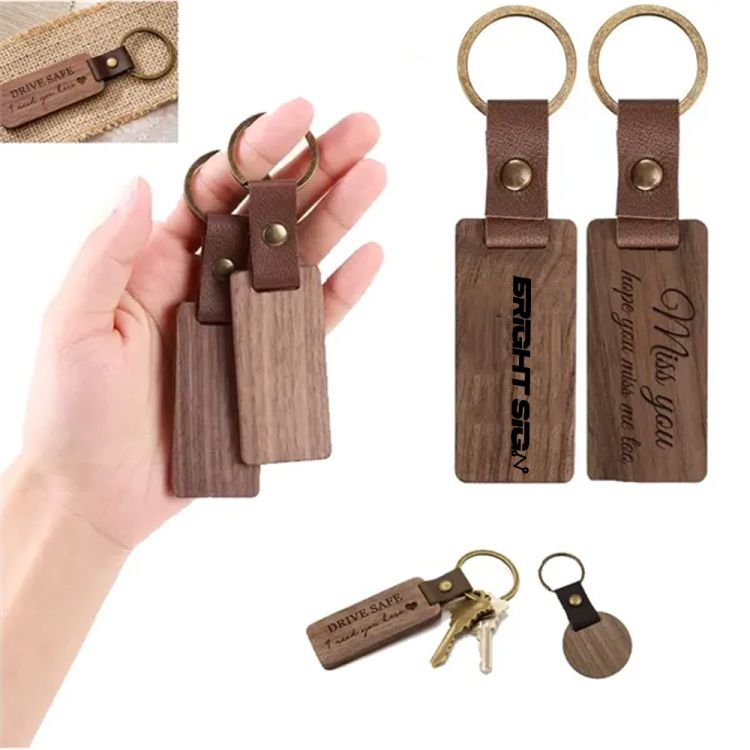 Engraved Wooden Keychain 1