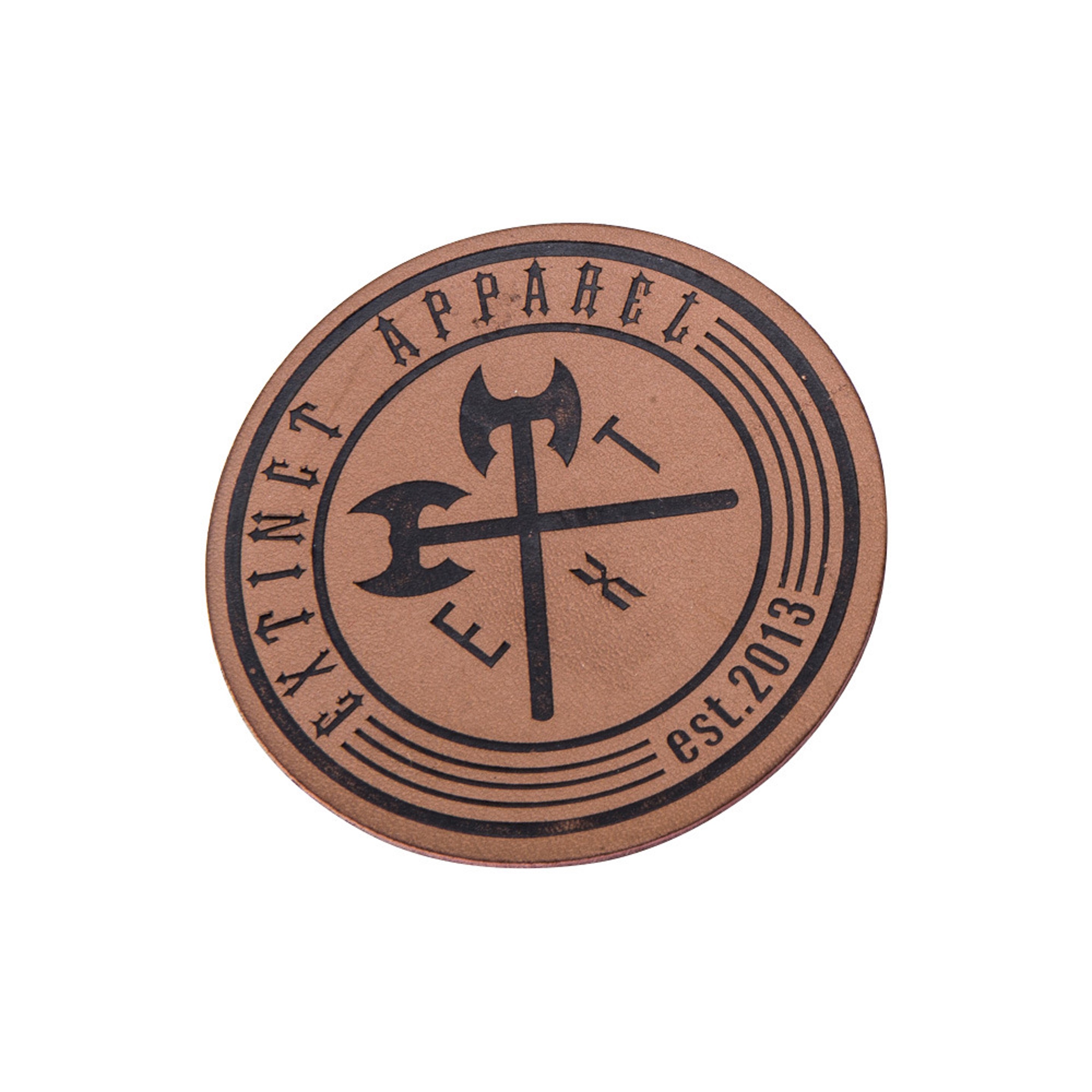 Custom Faux Leather Patch 3" 5
