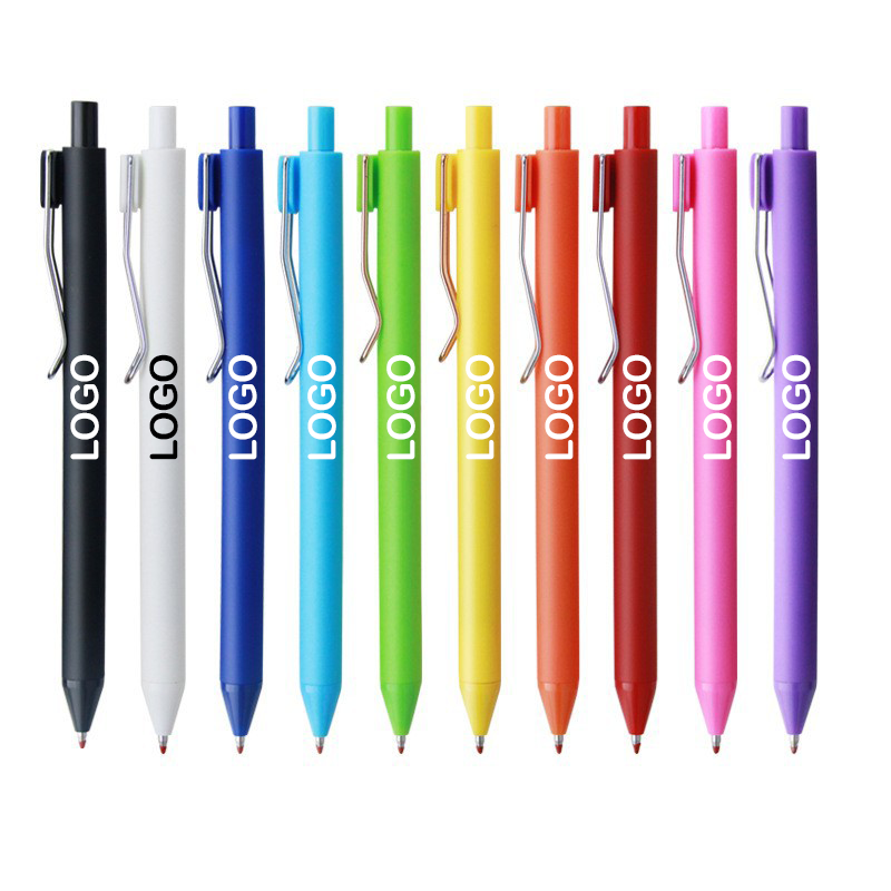 Candy-colored Soft-Touch Click Gel Pen (1 Color Print) 2