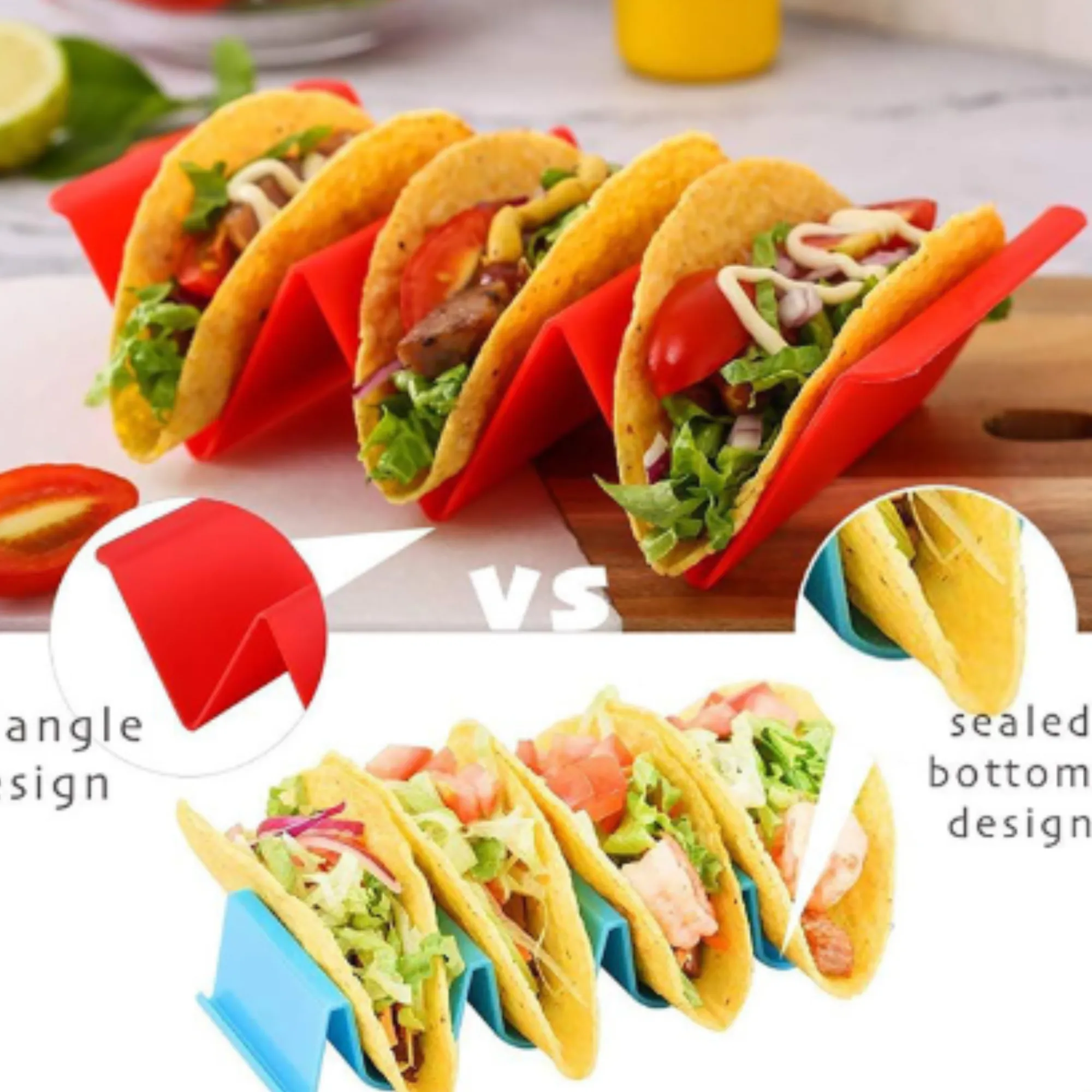 Colorful Collapsible Silicone Strainers 5