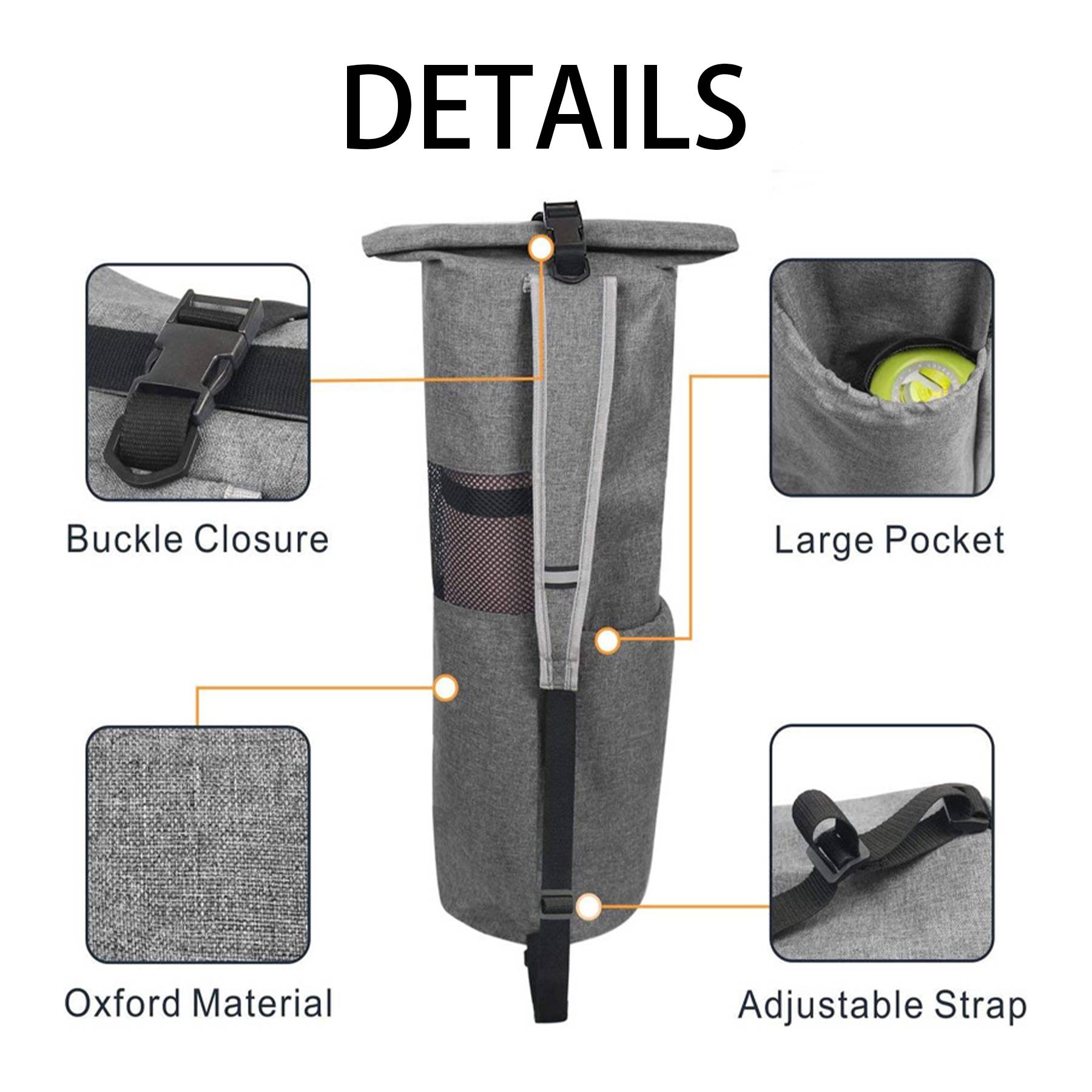 Oxford Multifunctional fitness yoga mat storage bag 10