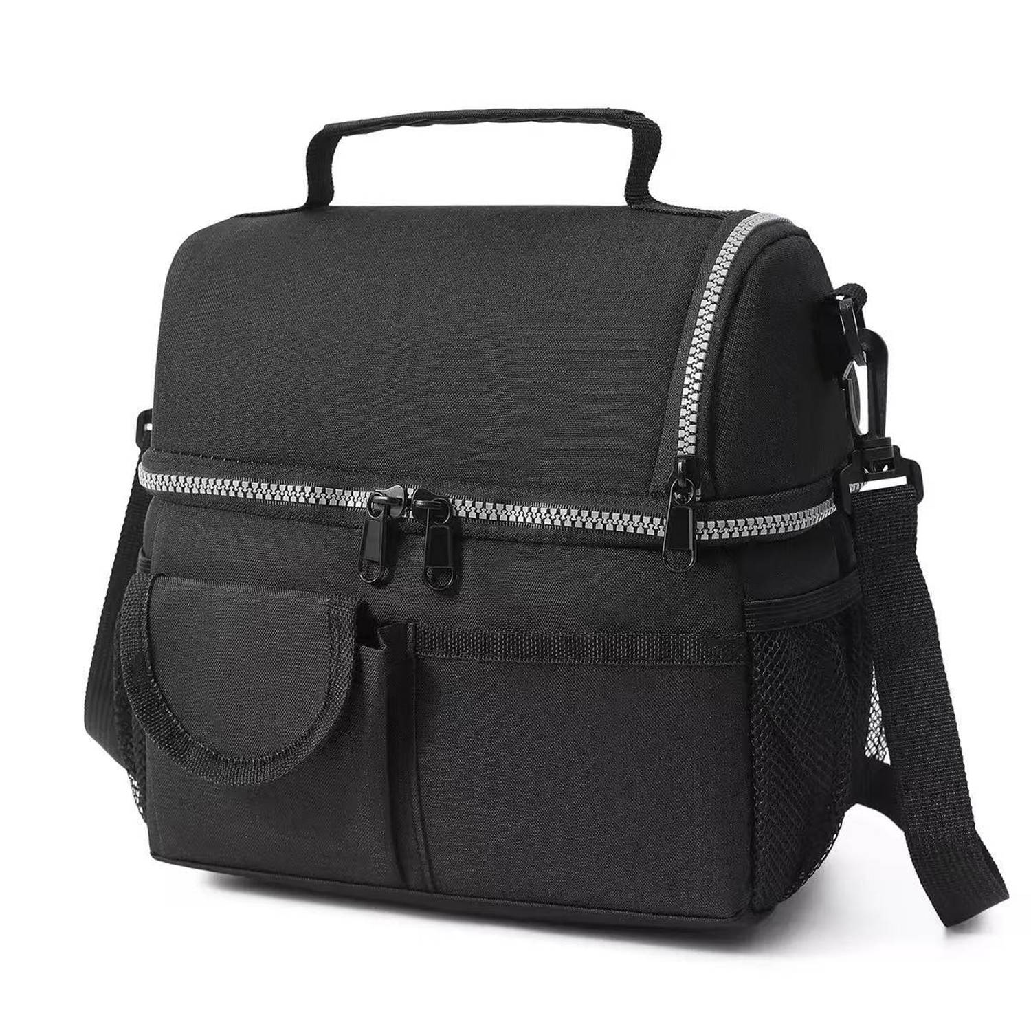 9L Double Decker Oxford Insulated Cooler Lunch Bag 7