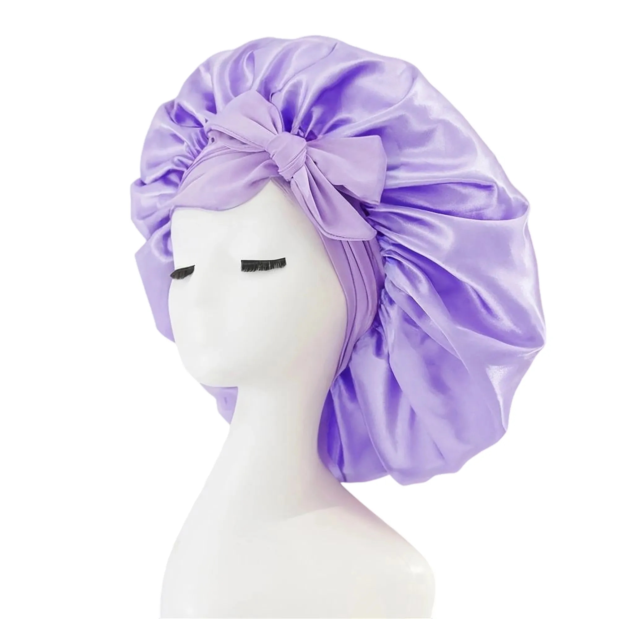 MOQ 50 Satin Hair Protection Sleep Cap 22