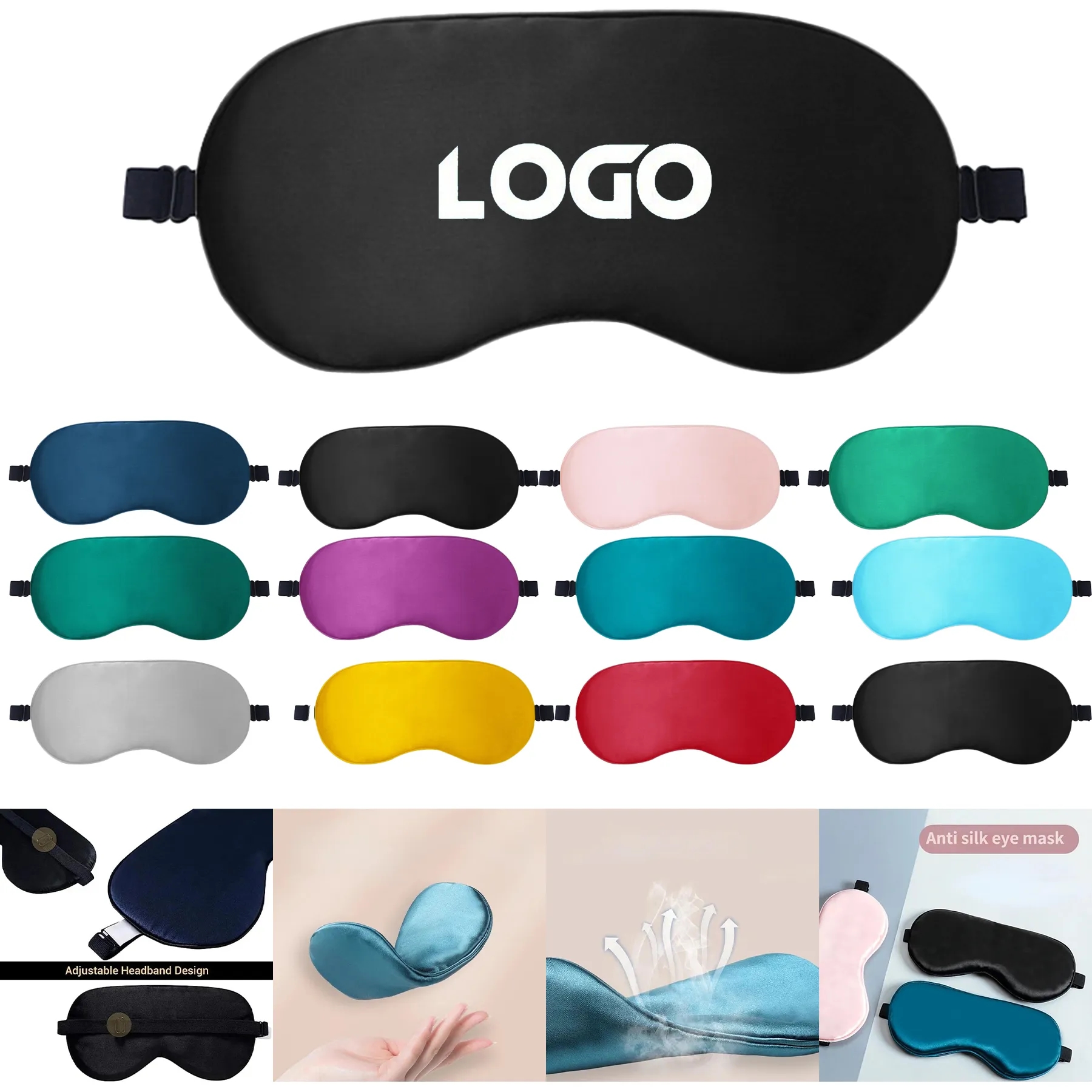 Double-Sided Silk-Like Satin Mulberry Silk Eye Mask 1