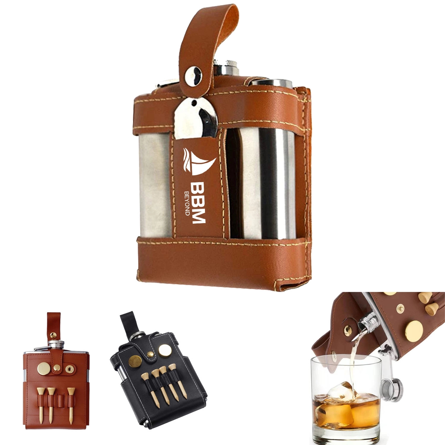 PU Leather Flask Holder 6