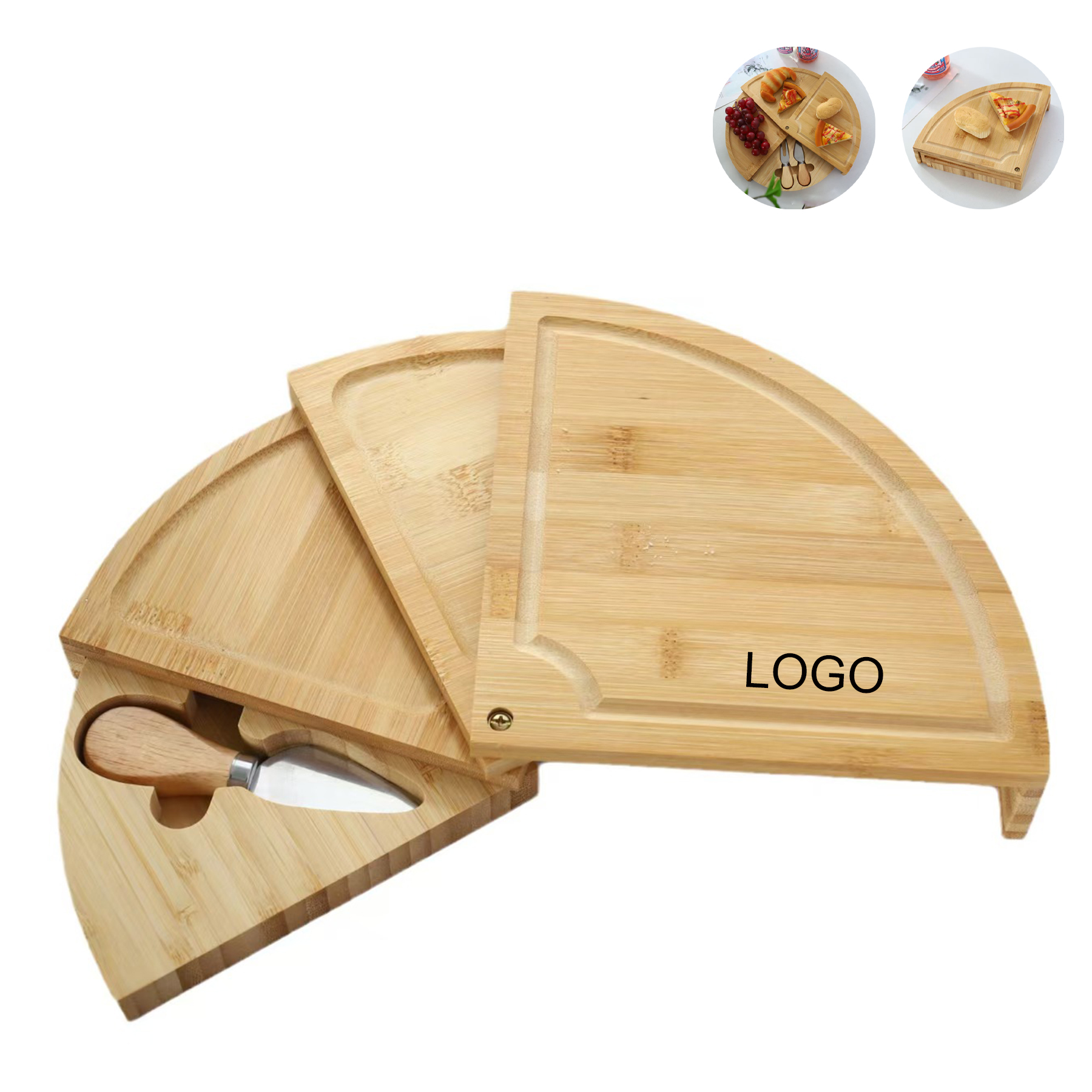 Bamboo Cheese Board and
Serving Tray 2