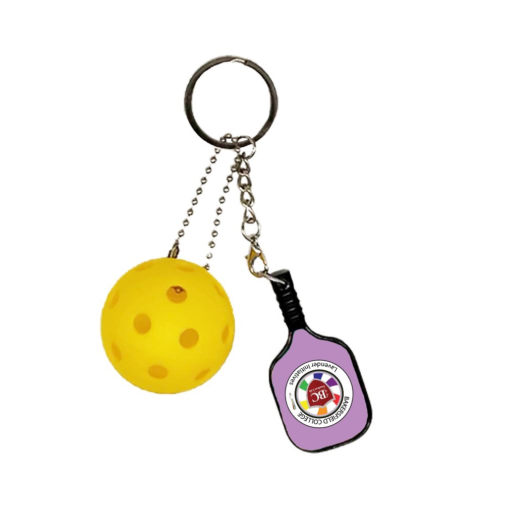 Pickleball Paddle & Ball Keychain Set 9