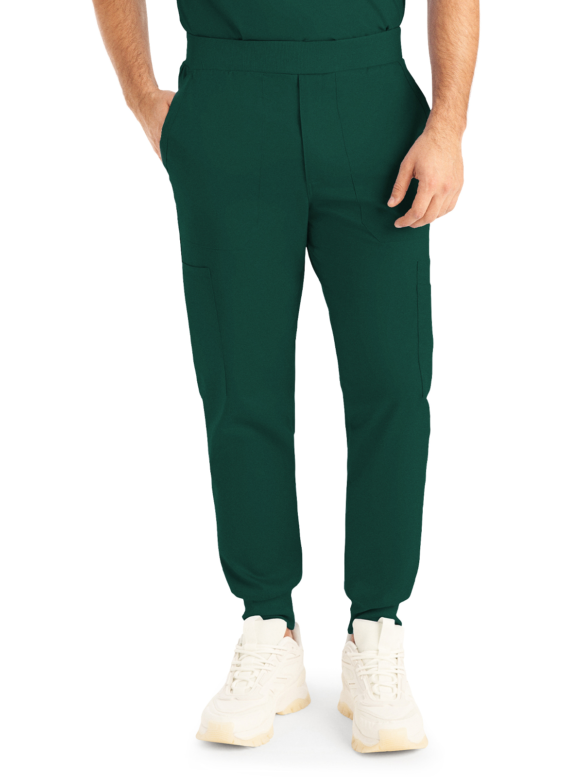 Landau - ProFlex - Men's Seven-Pocket Mid-Rise Rib-Knit Elastic Waist Jogger Pant 10
