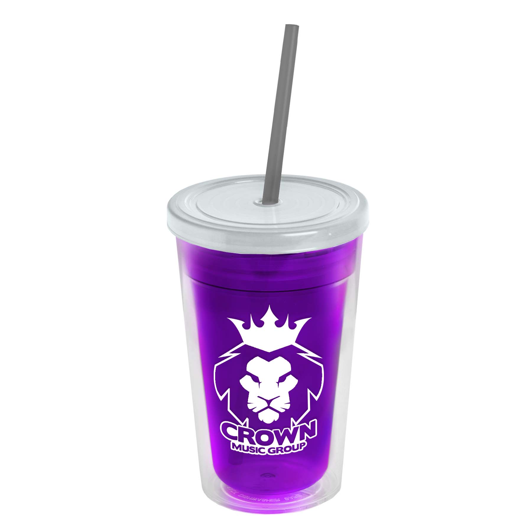 16 oz. Double-Wall Insulated Transparent Tumbler 2