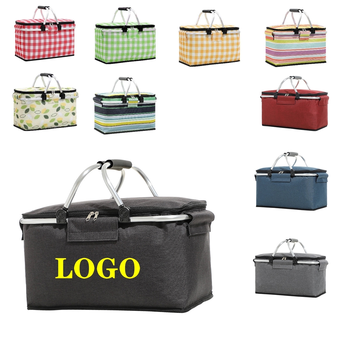 Oxford cloth picnic basket 20