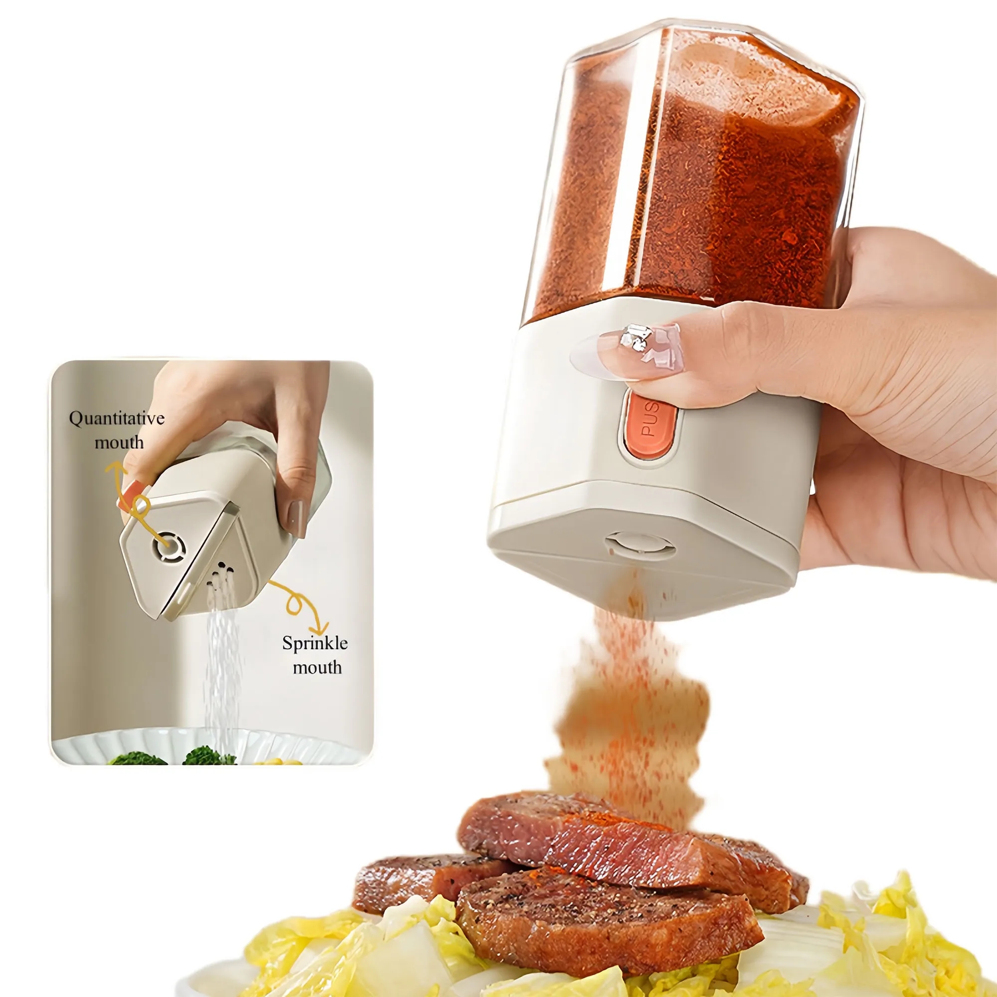 Dual-Use Kitchen Salt Spice Dispenser With Precise Control 7