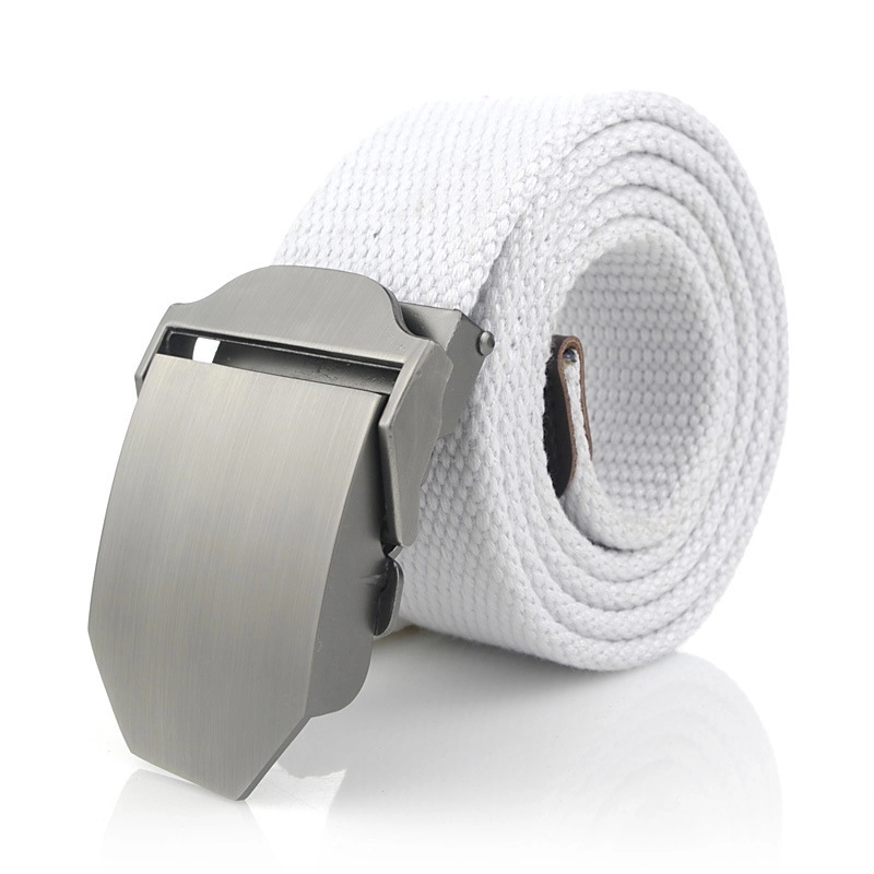 Outdoor Mental Buckle Canvas Belt 2