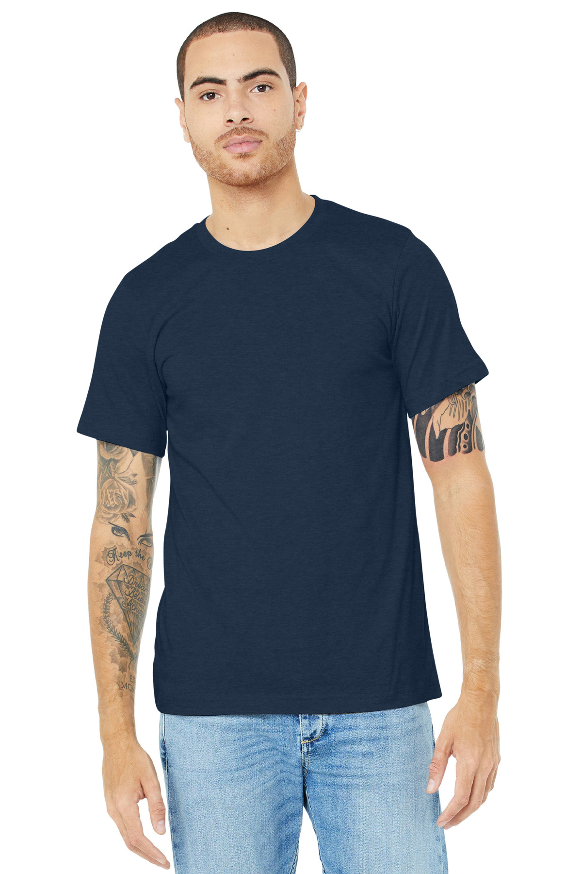 BELLA+CANVAS Unisex Heather CVC Short Sleeve Tee. BC3001CVC 414