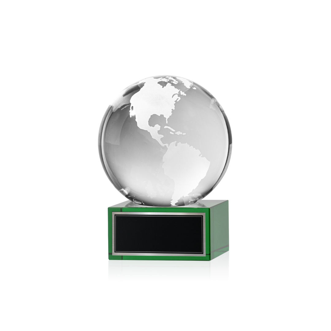 Globe Award on Hancock Base - Green 5