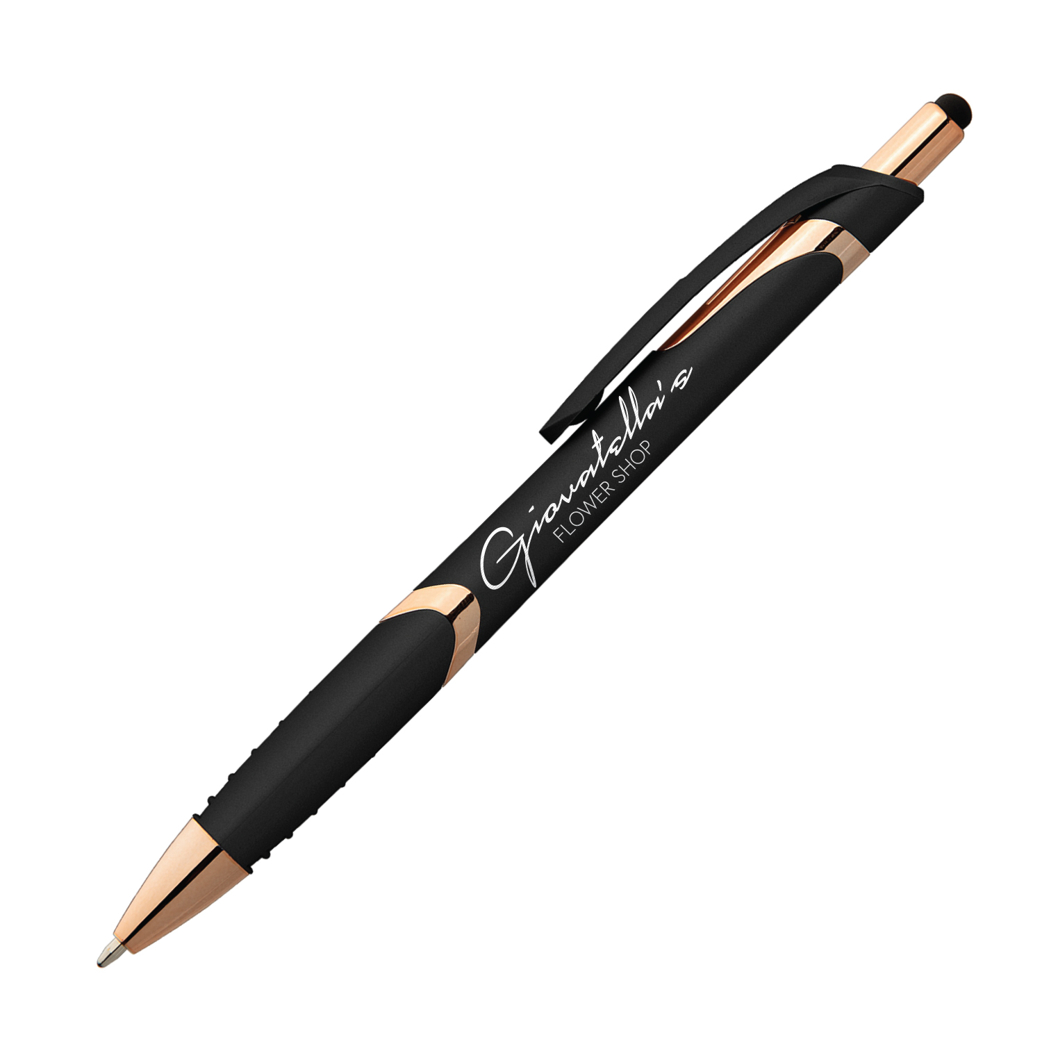 Gemini Softy Rose Gold Plastic Pen (1 Color Imprint) 4