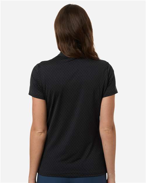 Women's 4-Way Stretch Printed Polo - A717 19