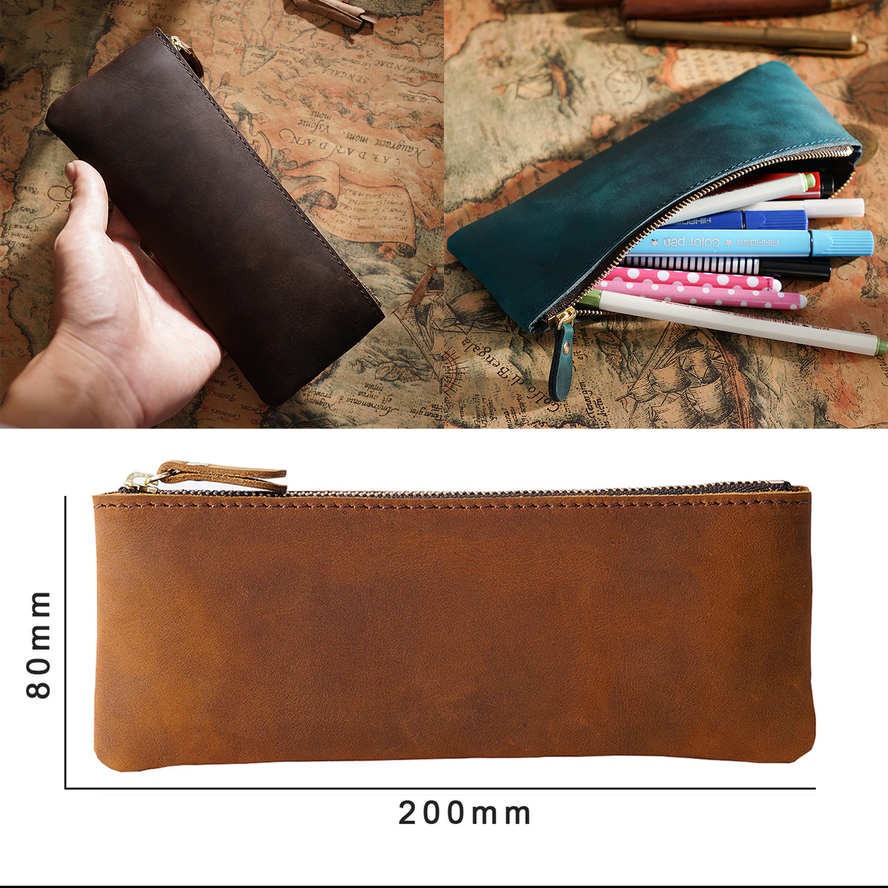 Leather Pencil Case