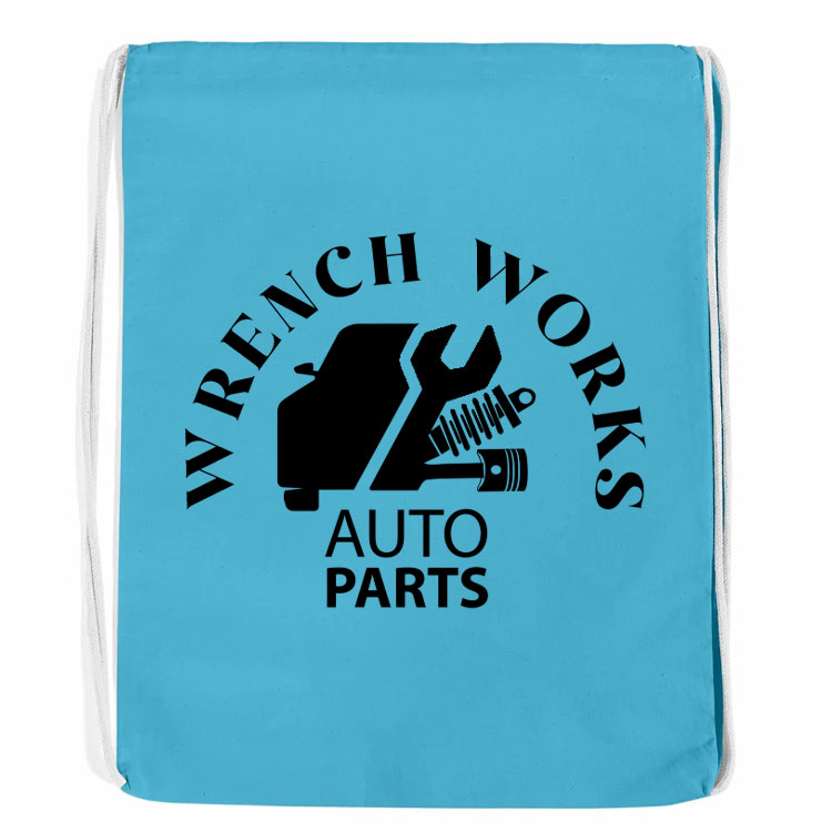 Colored Cotton Sports Pack, custom drawstring bag with logo imprint 24