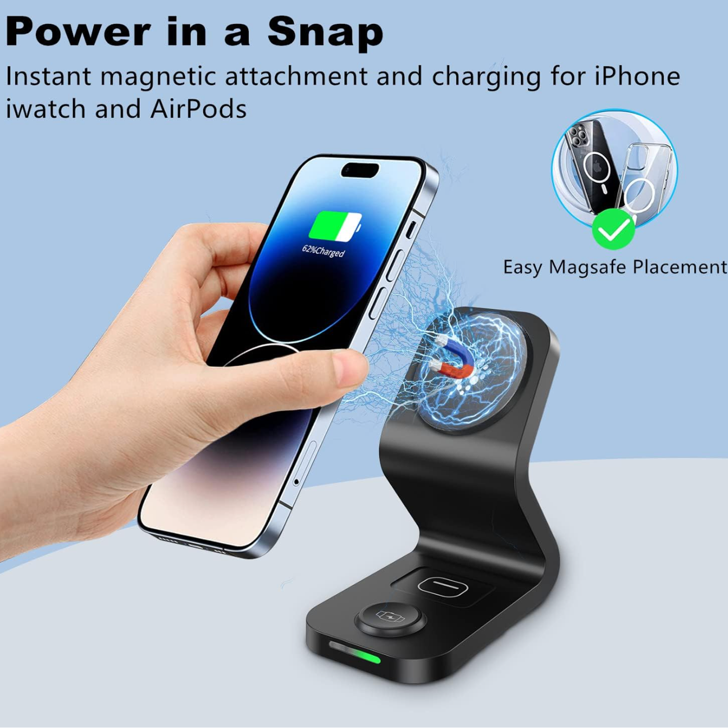 3-in-1 magnetic wireless charge 4