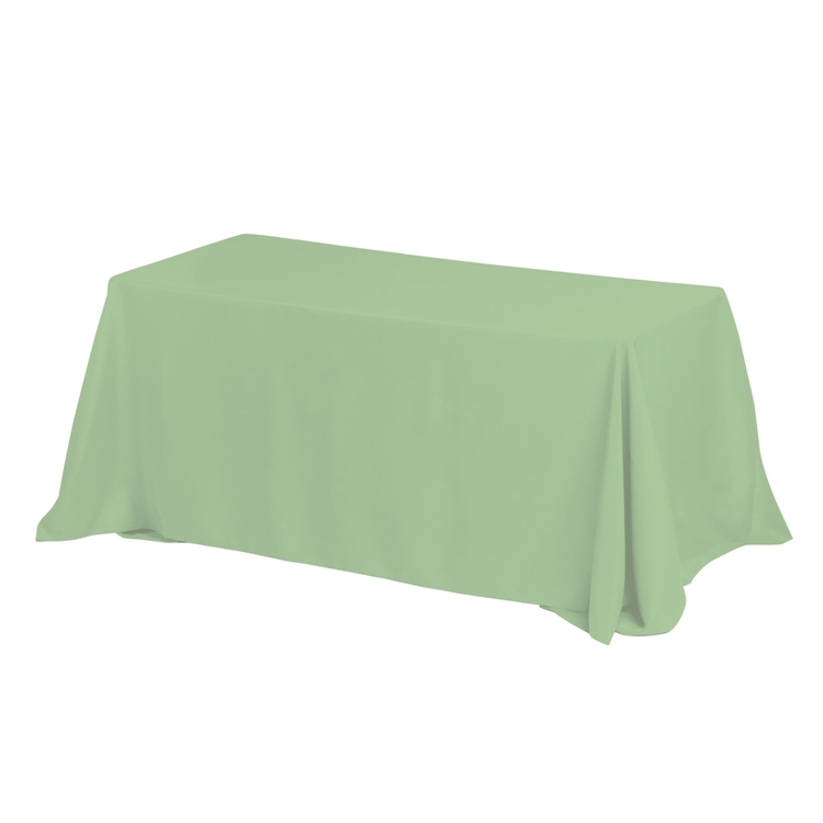 "Zenyatta Six" 4-Sided Throw Style Table Covers & Table Throws (One Color Print) / Fits 6 ft Table 25