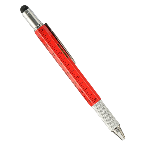 Pen 6-in-1 Multi-Tool Ultimate Ruler Stylus Flat Water-Based 7