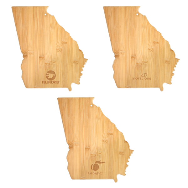 U.S. State Shaped Bamboo Cutting and Serving Boards 268
