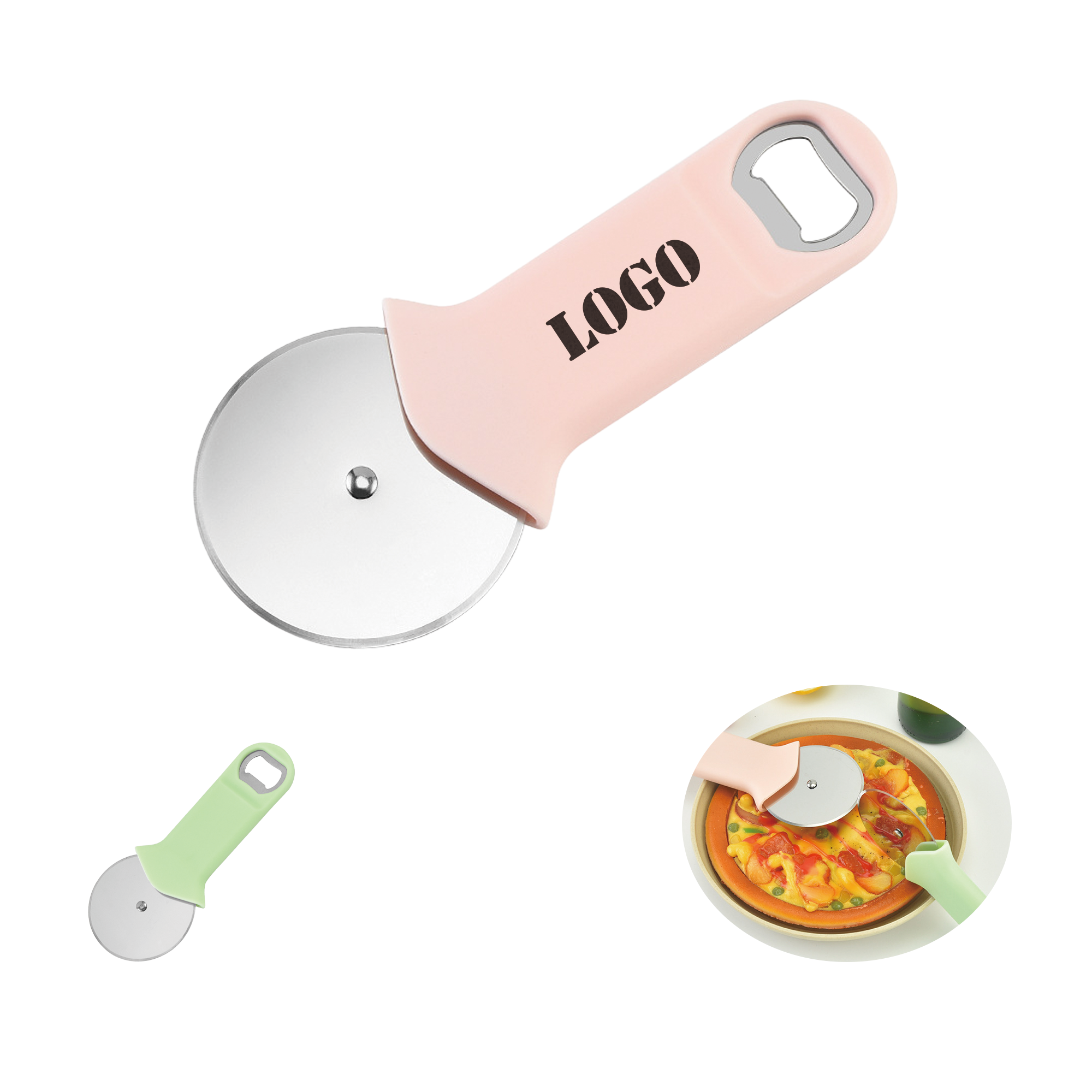 Multifunctional Pizza Cutter w/ Bottle Opener 2