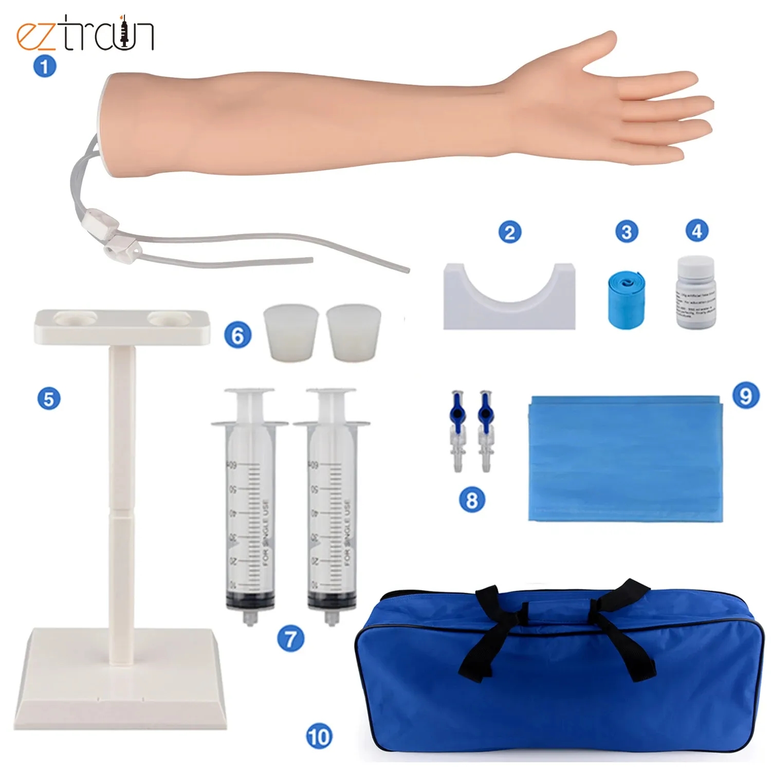 IV Injection Training Arm with Plastic Infusion Tools 6