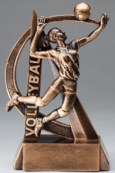 6-1/2" Ultra Action Female Volleyball Player Sports Resin 2