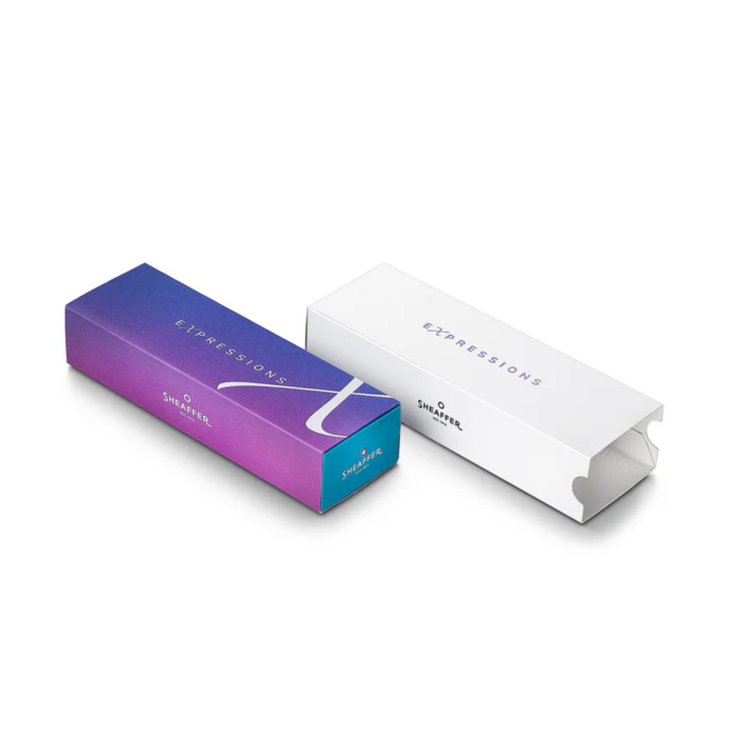 SHEAFFER® VFM 9430 Expressions Blue and Purple Pearlised Gradient Ballpoint Pen w/ Gift Box 8