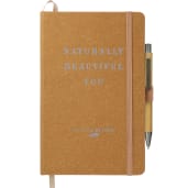 FSC® Mix 5.5" x 8.5" Recycled Leather Bound Journa 25