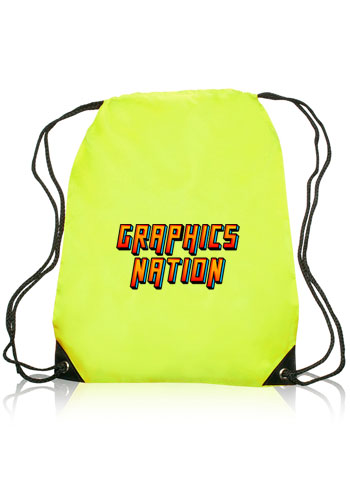 Black Trim Drawstring Bags 31