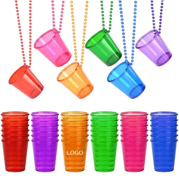 Beaded Shot Glass Holder Necklace 3