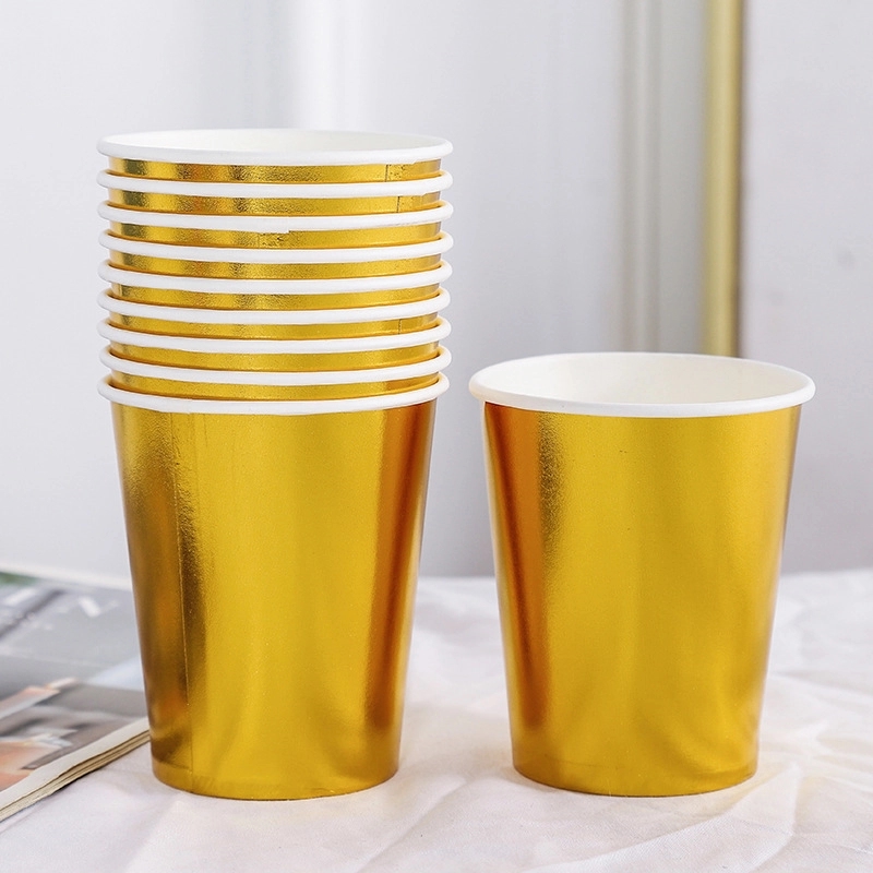 9oz Disposable Party Picnic Beverage Ice Cream Paper Cup 10