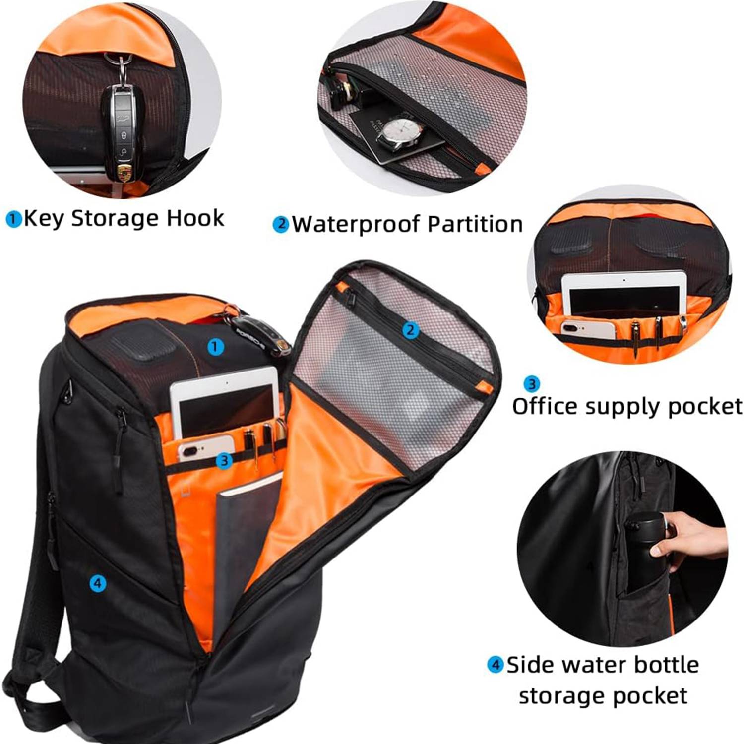 Large capacity outdoor travel backpack 4