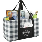 Buffalo Plaid Utility Tote 17