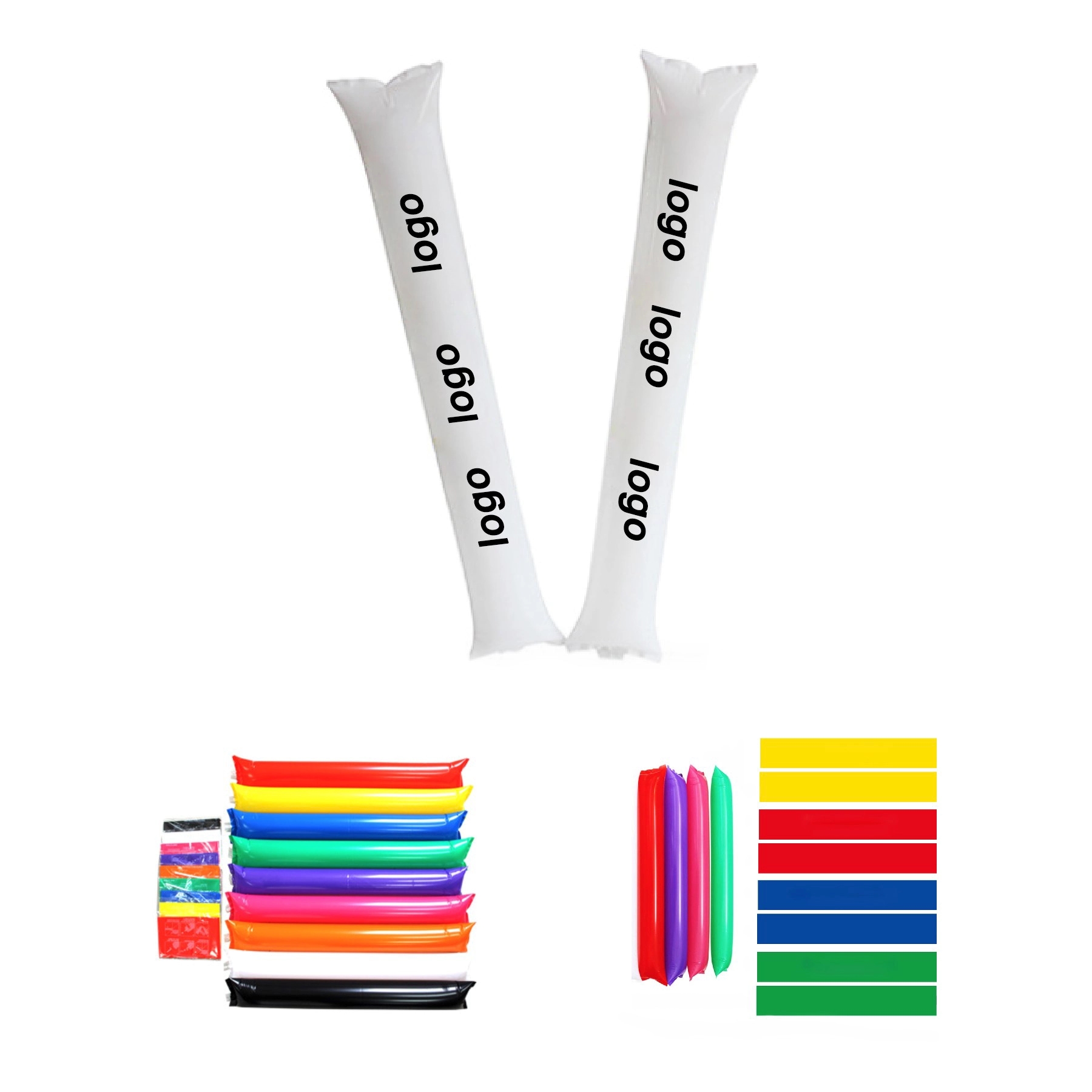 MOQ 100PCS Inflatable Bam Thunder Cheering Sticks (A Pair) 2