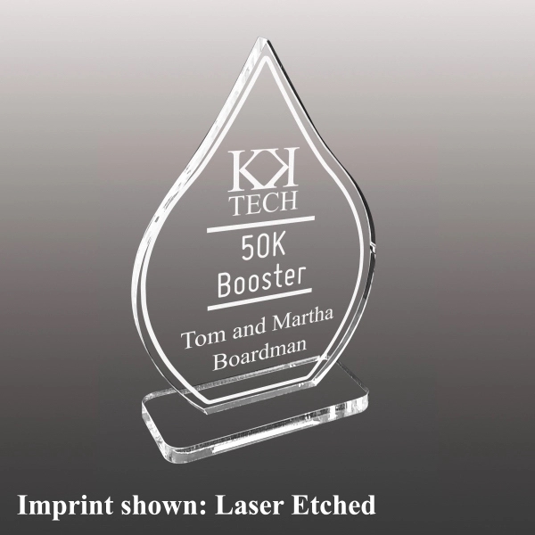 Acrylic Stock Award - Laser Etched