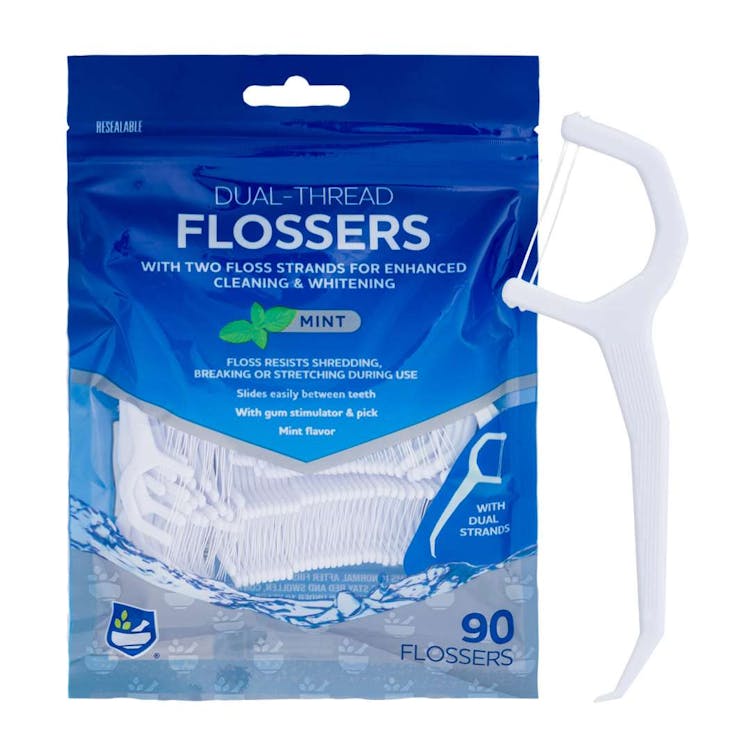 Mint Dual Thread Dental Flossers - 90 Count 2