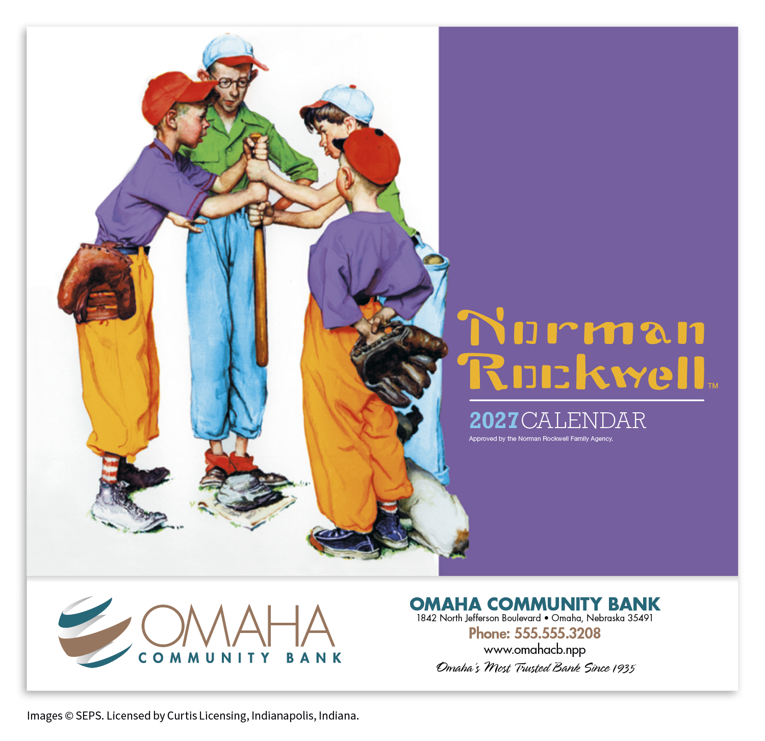 HotLine® Products Norman Rockwell Appointment Calendar - Stapled 78
