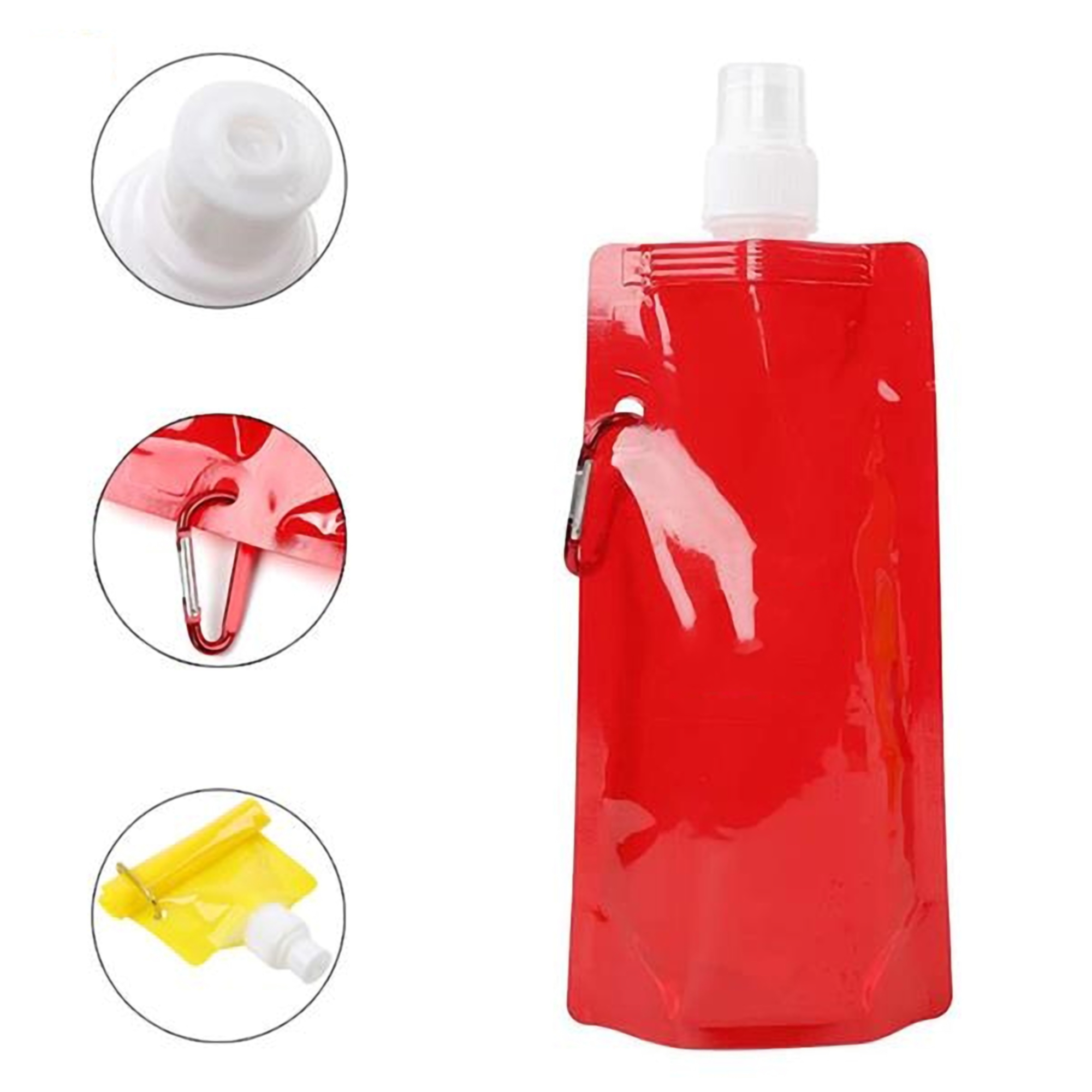 16 Oz PE Flat Water Bottle 3