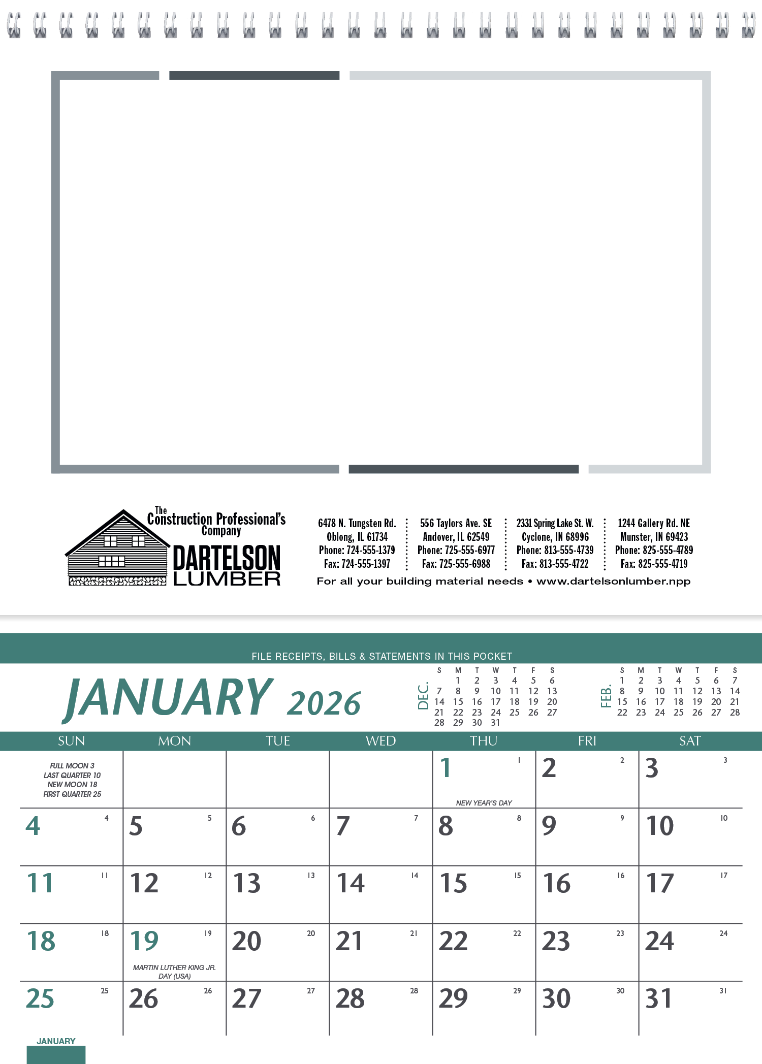 Triumph® Calendars Farm Pocket Calendar 8