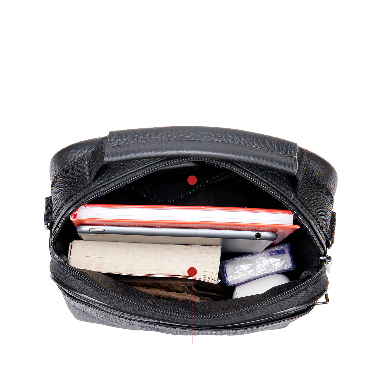 Genuine Leather Crossbody Bags for Men 4