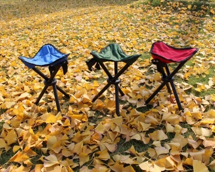 Folding Tripod Camping Backpack Stool 11