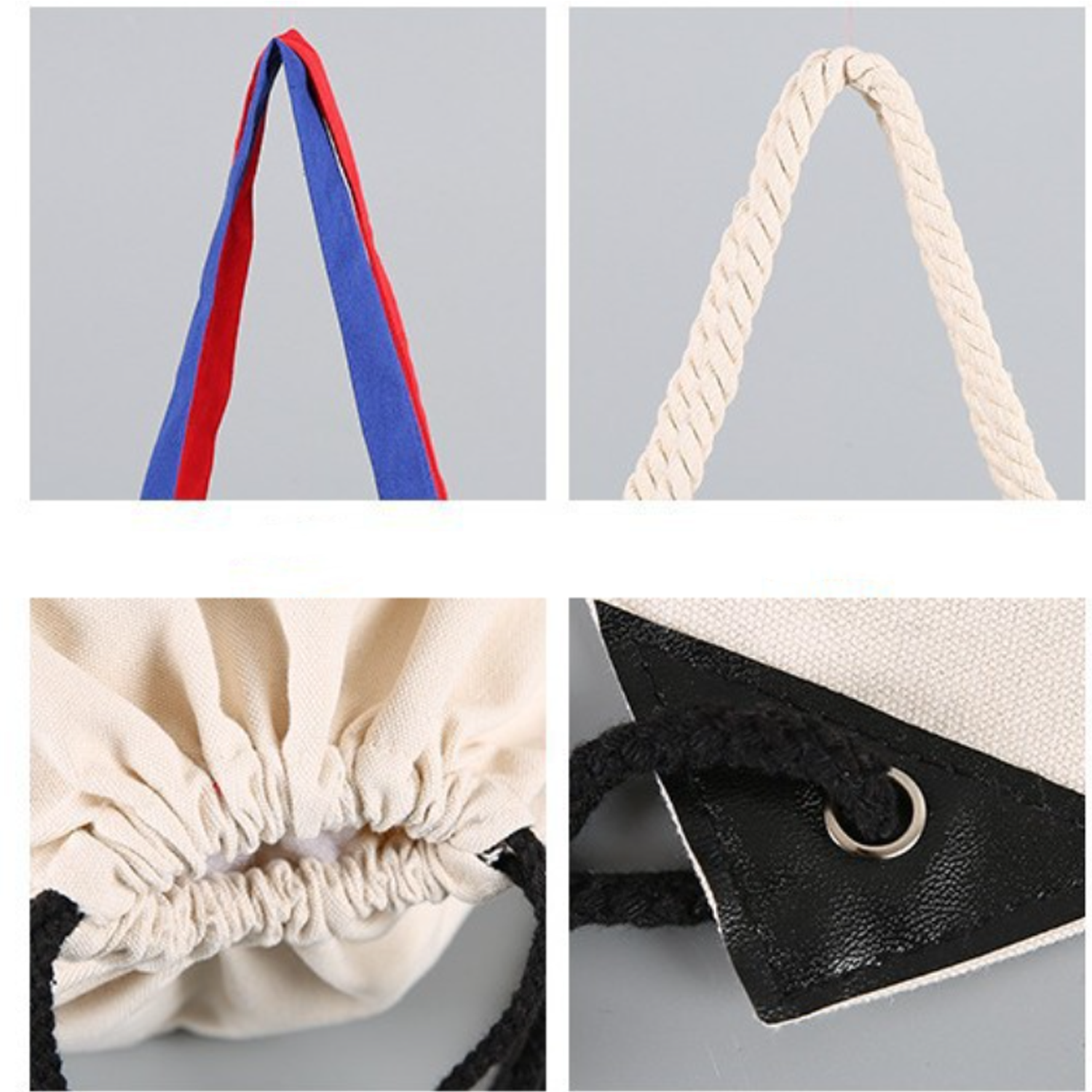 Cotton Heavy Beige Canvas Foldable Shopping Bag, custom tote bag with logo imprint 3