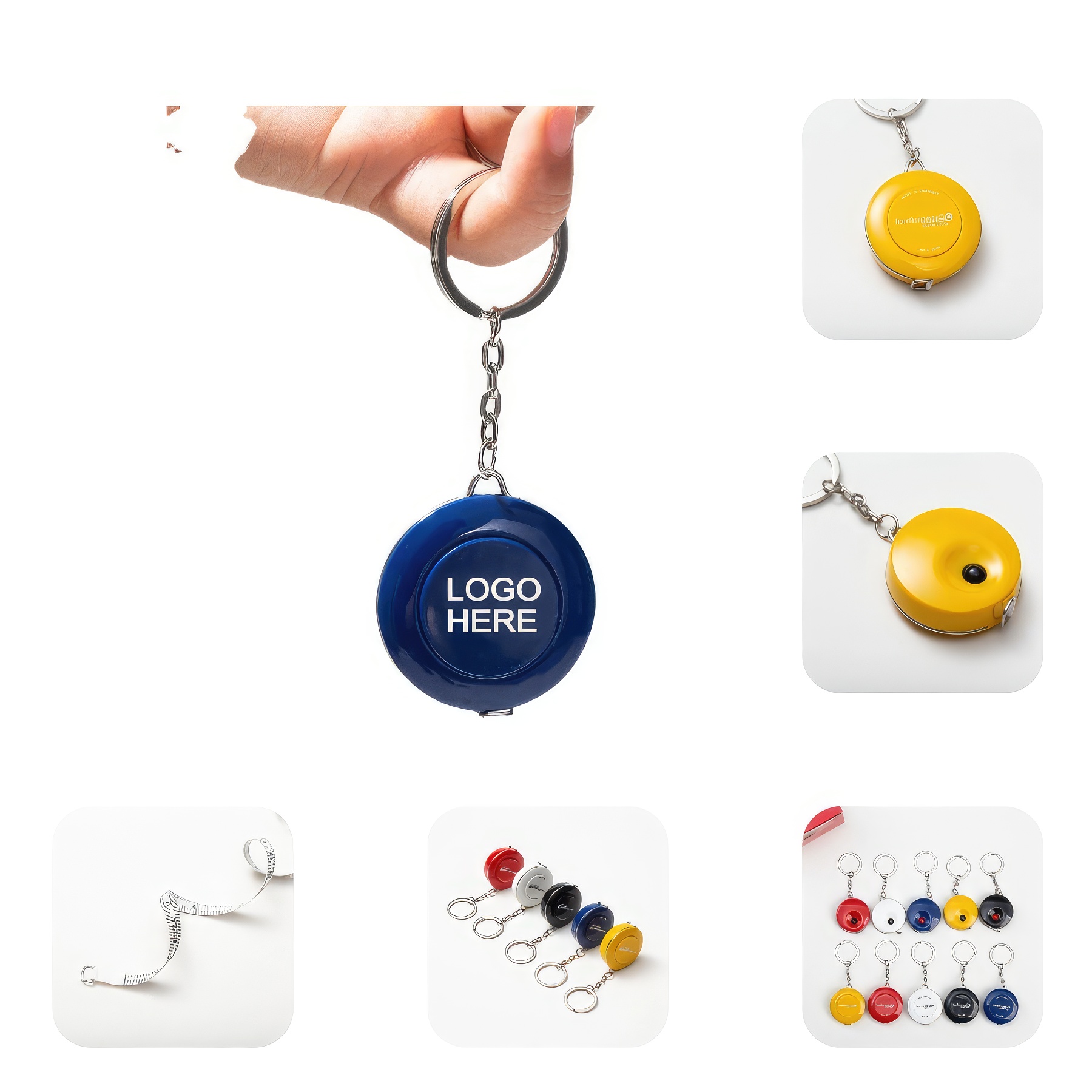 60-inch 1.5 Meter Tape Measure with Keyring 2