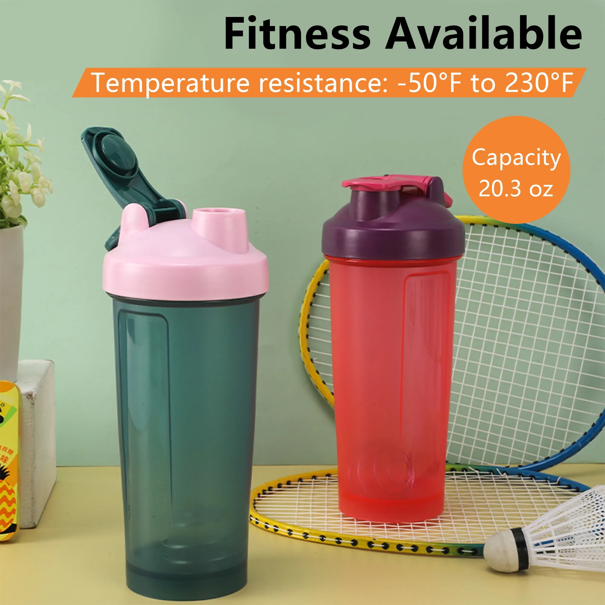 20 Ounce Protein Shaker Bottle Free Shipping 5